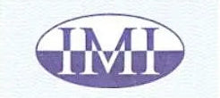 Logo of IMI on a white background